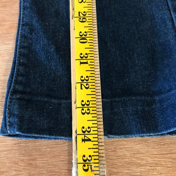 Vintage Levi's 529 Curvy Boot Cut Jeans Women 29 Blue Mid Rise Dark Wash 18271 - Picture 6 of 14